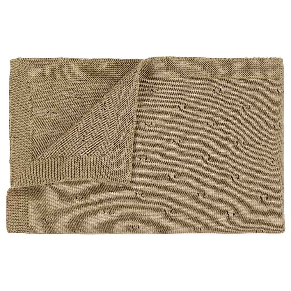 Trixie - Knitted Blanket - Sand - Beige