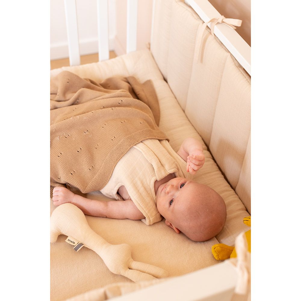 Trixie - Knitted Blanket - Sand - Beige