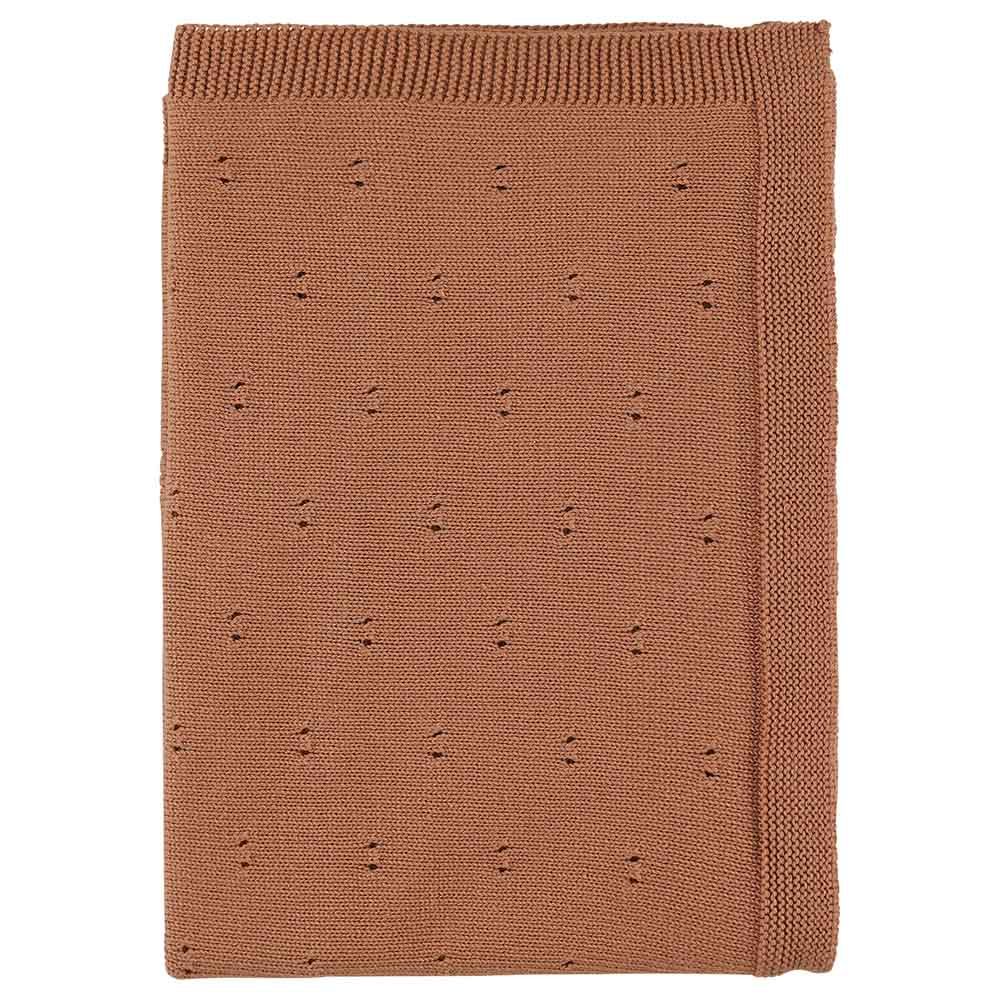 Trixie - Knitted Blanket - Canyon - Brown