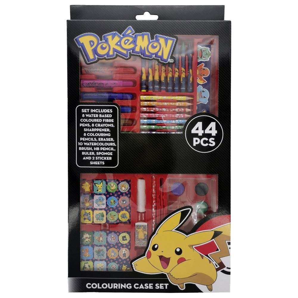 Pokemon - Coloring Case - 44 pcs