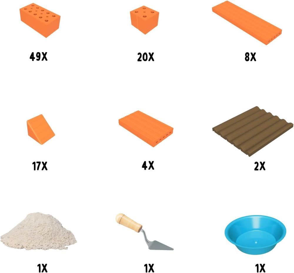 Teifoc - Accessory Set Stone Building Kit - 100pcs