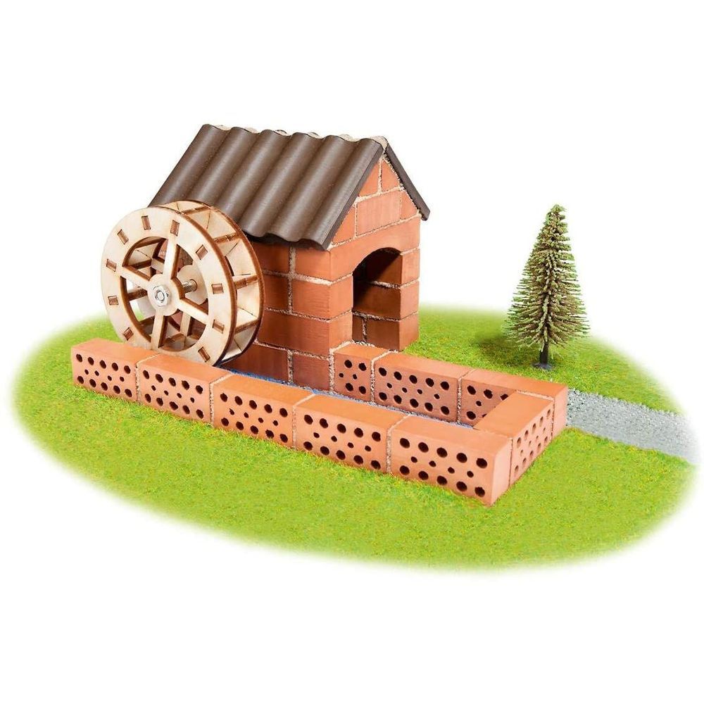 Teifoc - Tei 4030 Water Mill Set Stone Building Kit - 60pcs