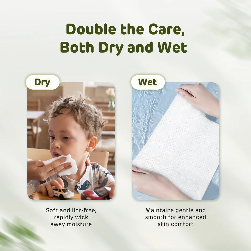 Aiwibi - Baby Dry Wipes Packx Of 3 - 180pcs