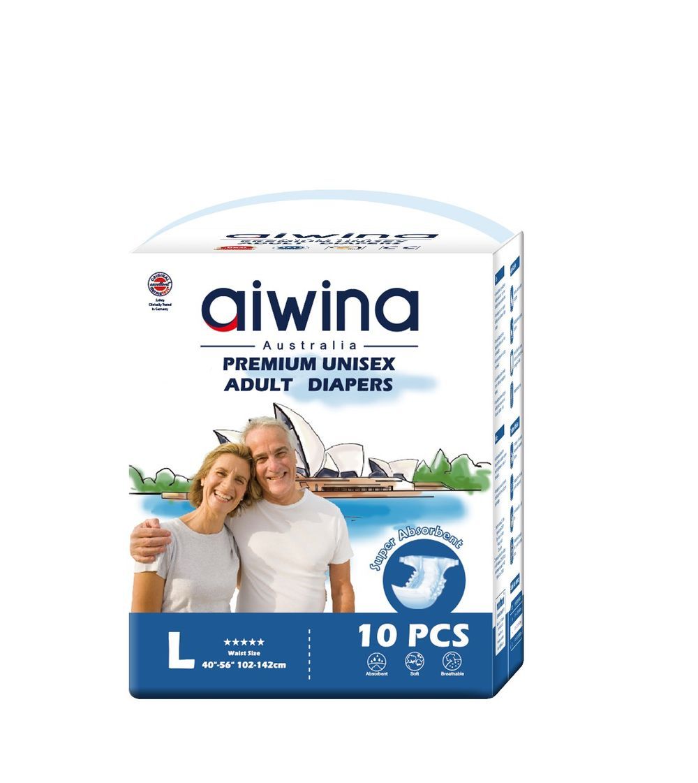 Aiwina - Premium Adult Diapers - 10pcs - Large