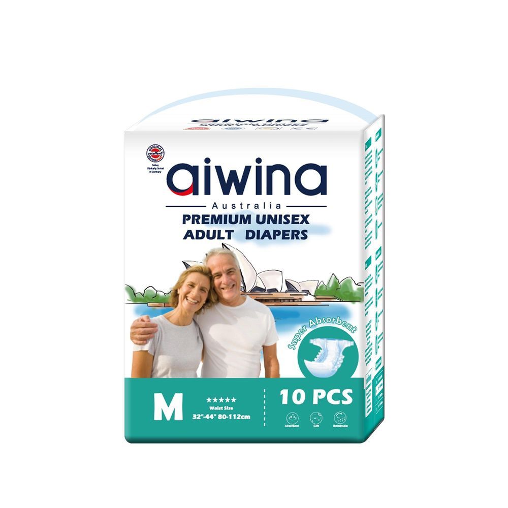 Aiwina - Premium Adult Diapers - 10pcs - Medium