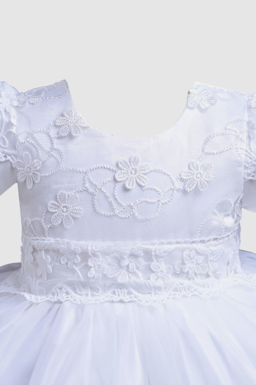 Bambimici - Angelique Lace Baby Girl Dress - White