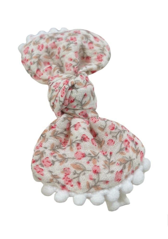 Bambimici - Anika Socks & Ribbon Bow Headband Set - Floral Red