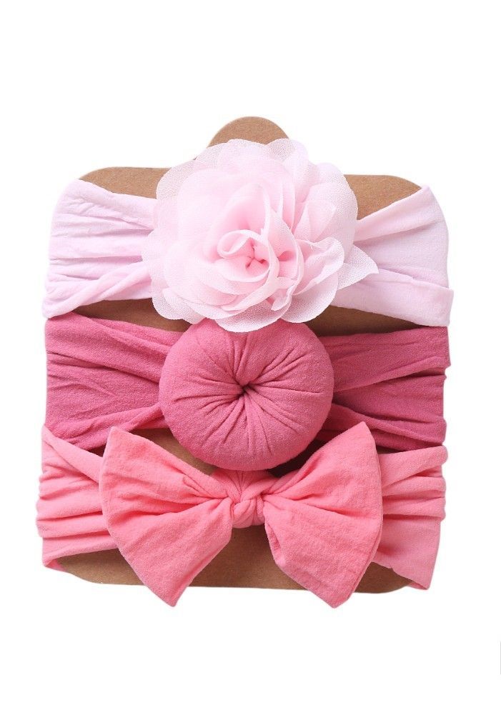 Bambimici - Aya Assorted Cute Soft Turban For Babies - Pink