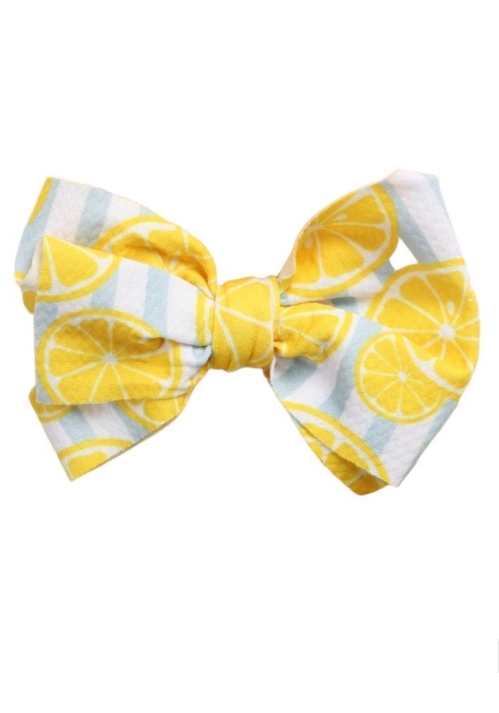 Bambimici - Dalia Assorted Ribbon Bow Headband For Babies - Yellow