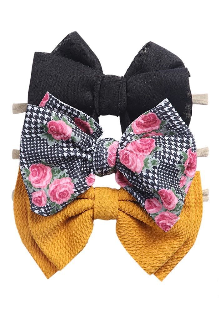 Bambimici - Dalia Assorted Ribbon Bow Headband For Babies - Multicolor