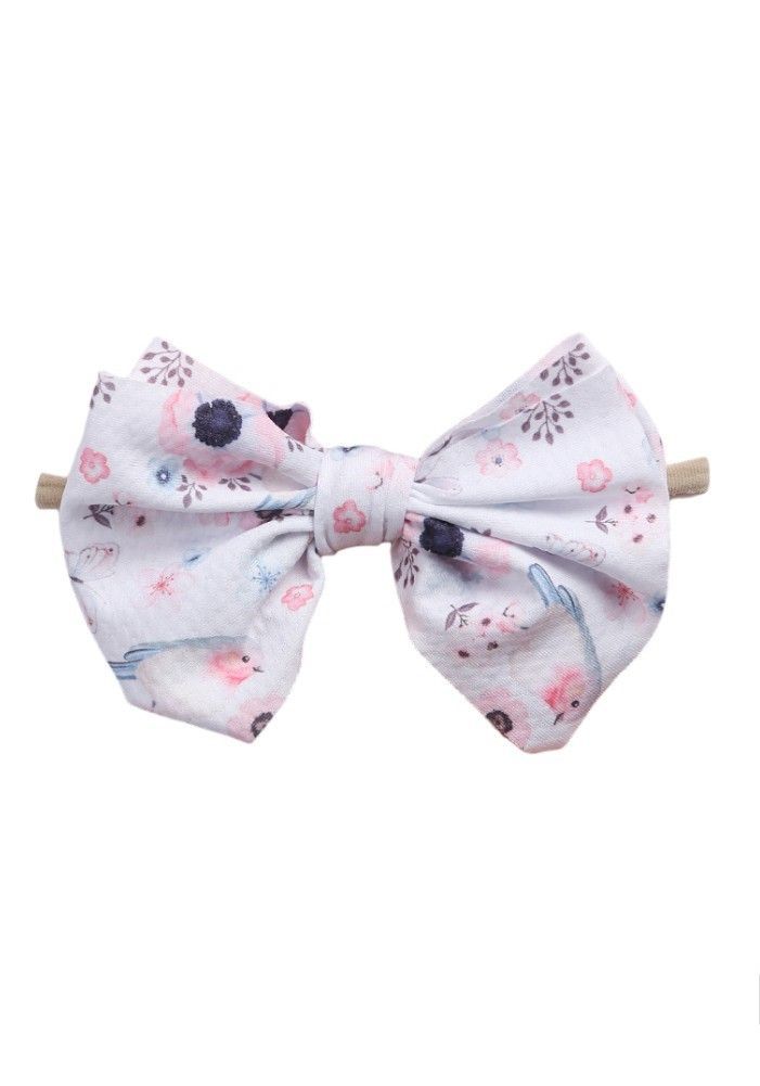 Bambimici - Mona Ribbon Bow Headband For Babies - Peach/Old Rose - 3 Pcs