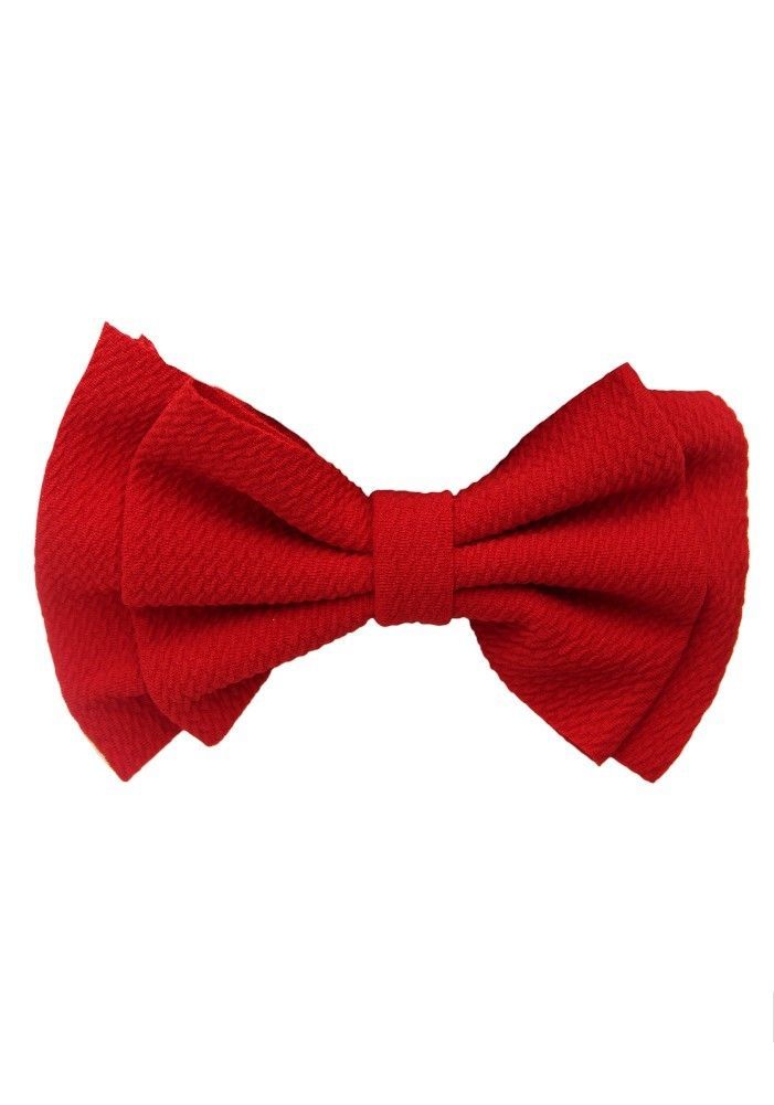 Bambimici - Mona Ribbon Bow Headband For Babies - Red - 3 Pcs