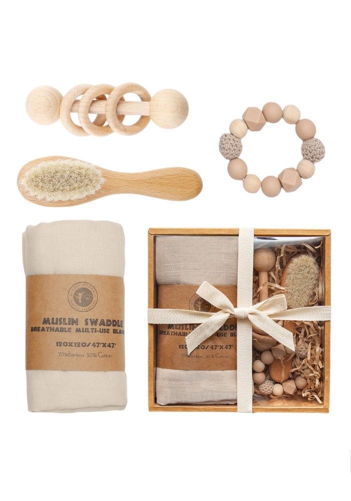 Bambimici - Multi Use Gift Box - Beige - 4 Pcs