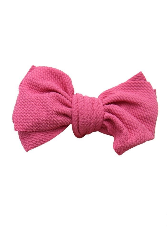 Bambimici - Mira Big Ribbon Bow Headband For Babies - Baby Pink/Beige - 3 Pcs