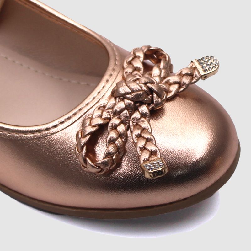 D' Daniela - Metallic Braided Bow Flats