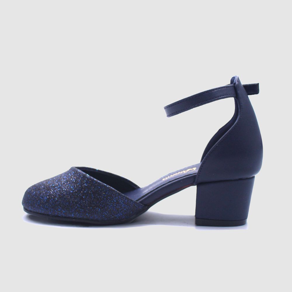 D' Daniela - Elegant Sparkle Shoes - Navy Blue