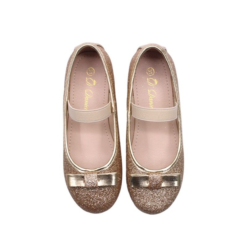 D' Daniela - Glitter Bow Mary Jane Flats