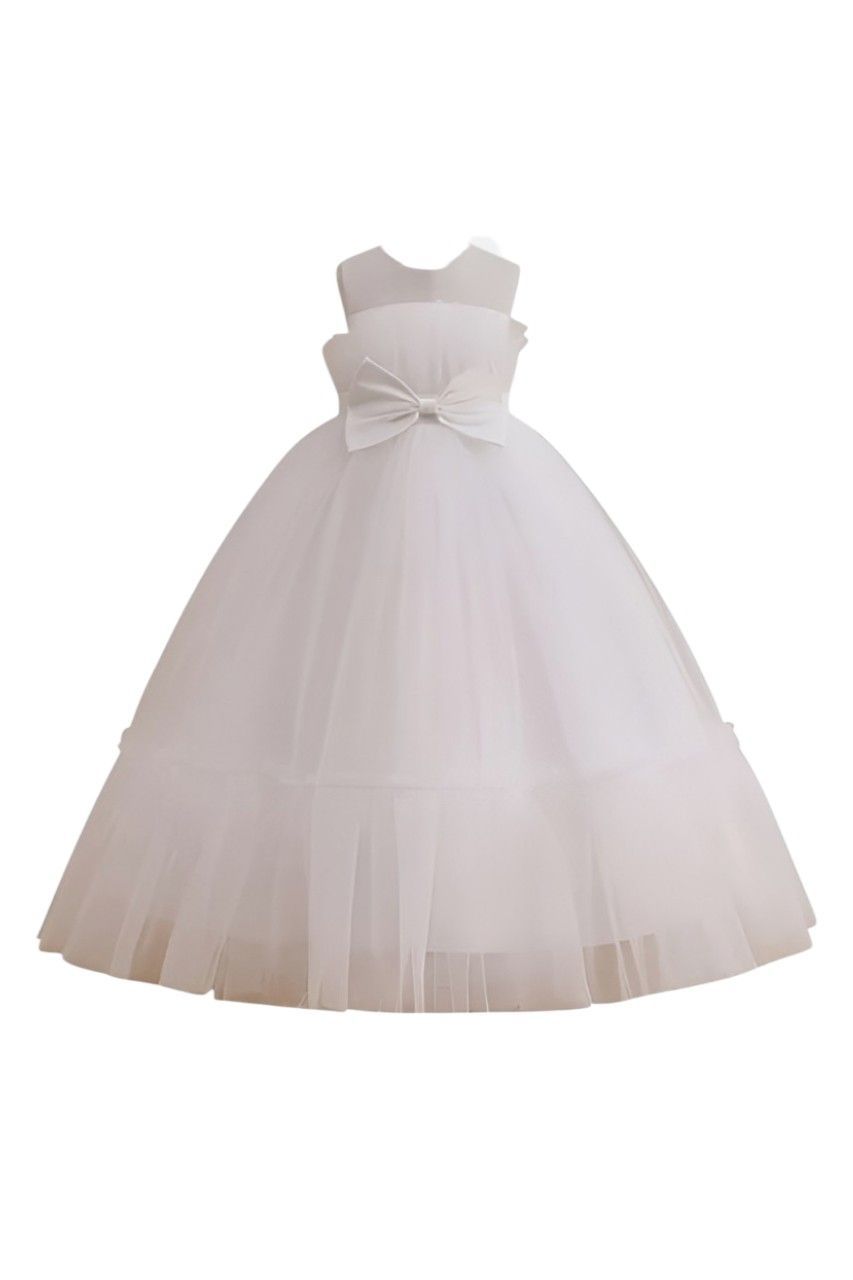 D' Daniela - Girl's Alice Party Dress - White