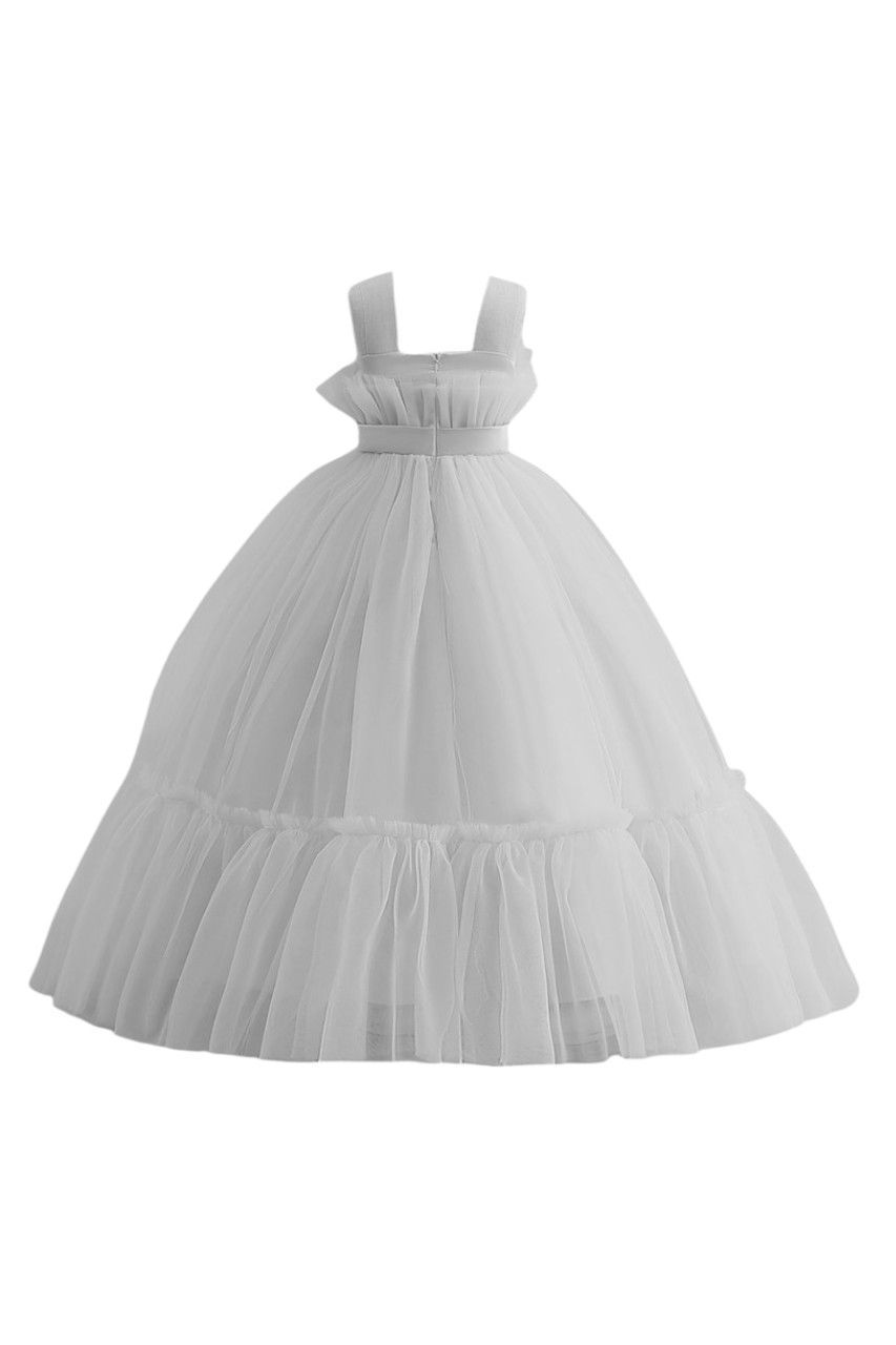 D' Daniela - Girl's Alice Party Dress - White