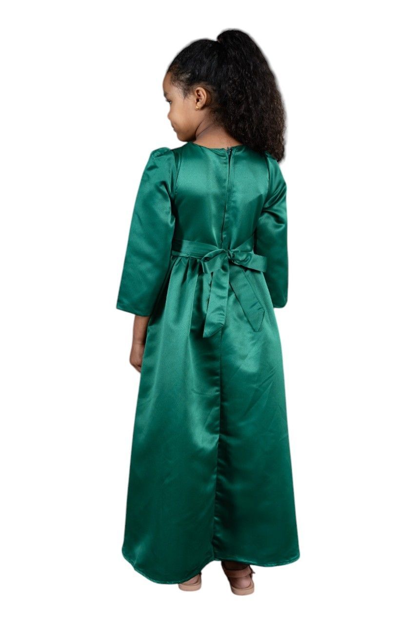 D' Daniela - Fathima Jalabiya Abaya With Sleeves - Green