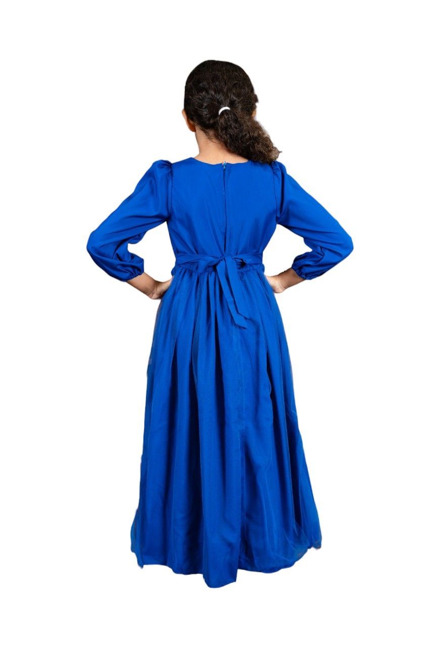 D' Daniela - Khadija Jalabiya Abaya With Sleeves - Blue