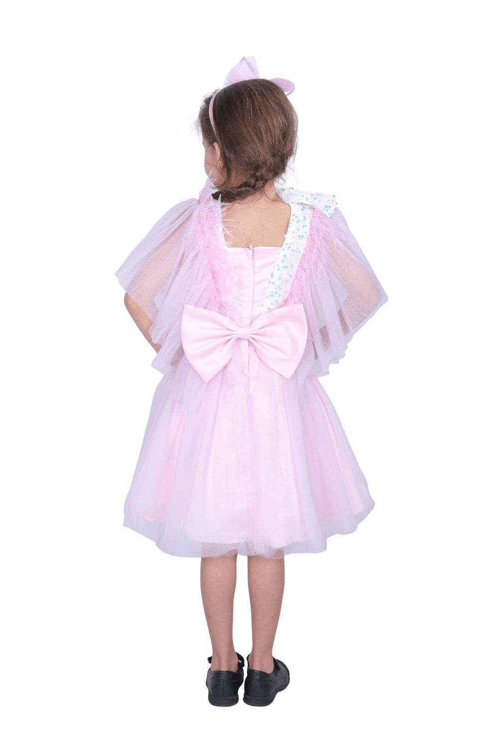 D' Daniela - Dragonfly Dress With Sequins - Baby Pink