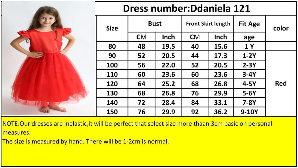 D' Daniela - Anna Princess Dress - Red