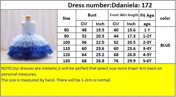 D' Daniela - Emelly Colorful Party Dress - Blue