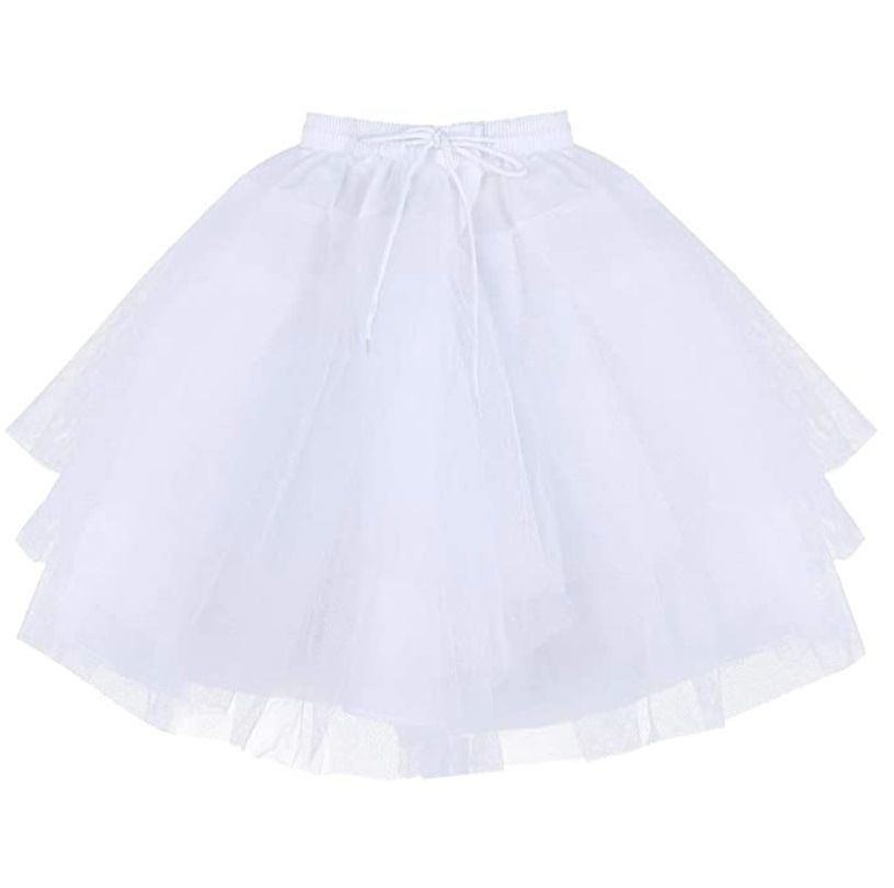 D' Daniela - Petticoat Cancan Crinoline Underskirt For Gown - White