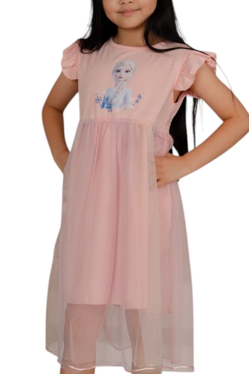 D' Daniela - Girl's Elsa Frozen Wonderland Dress - Pink