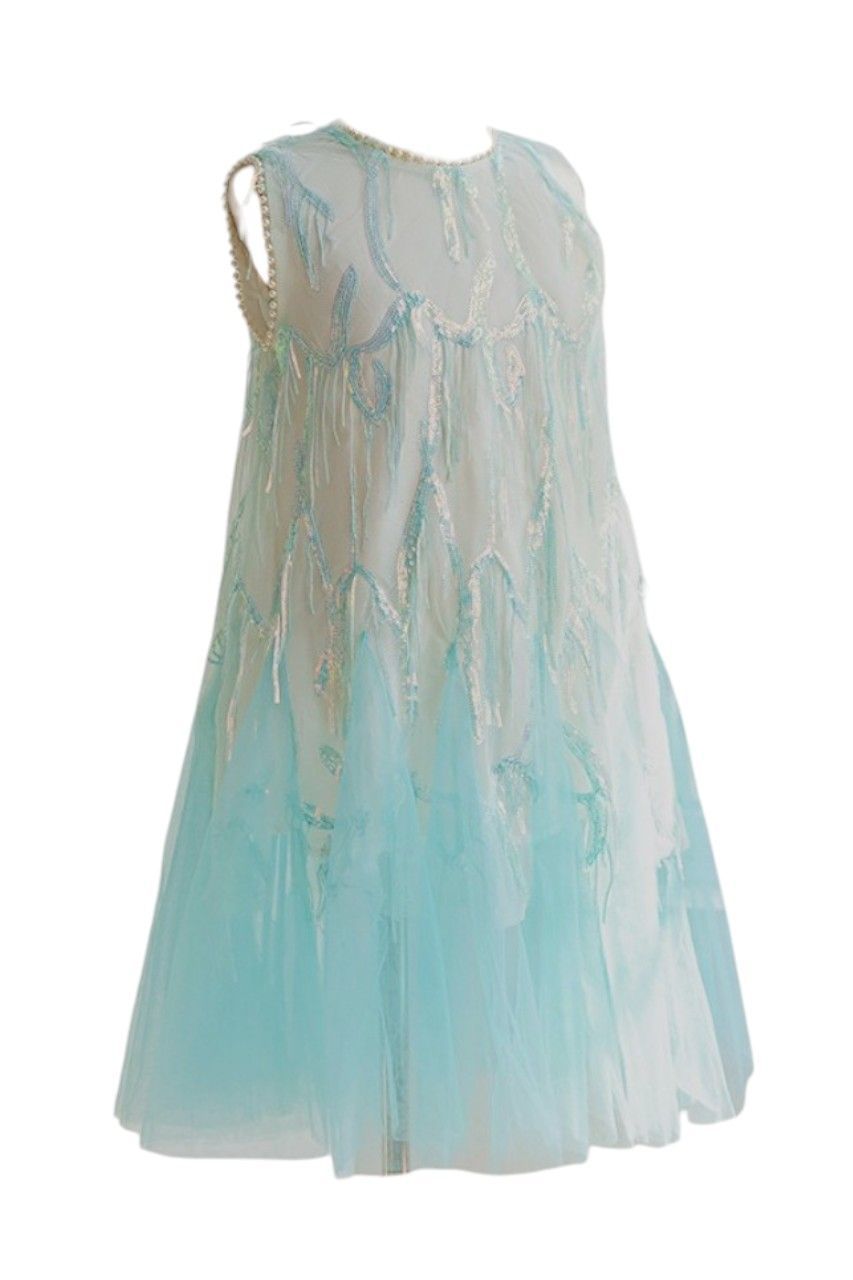 D' Daniela - Fairy Tulle Dress - Aqua Blue