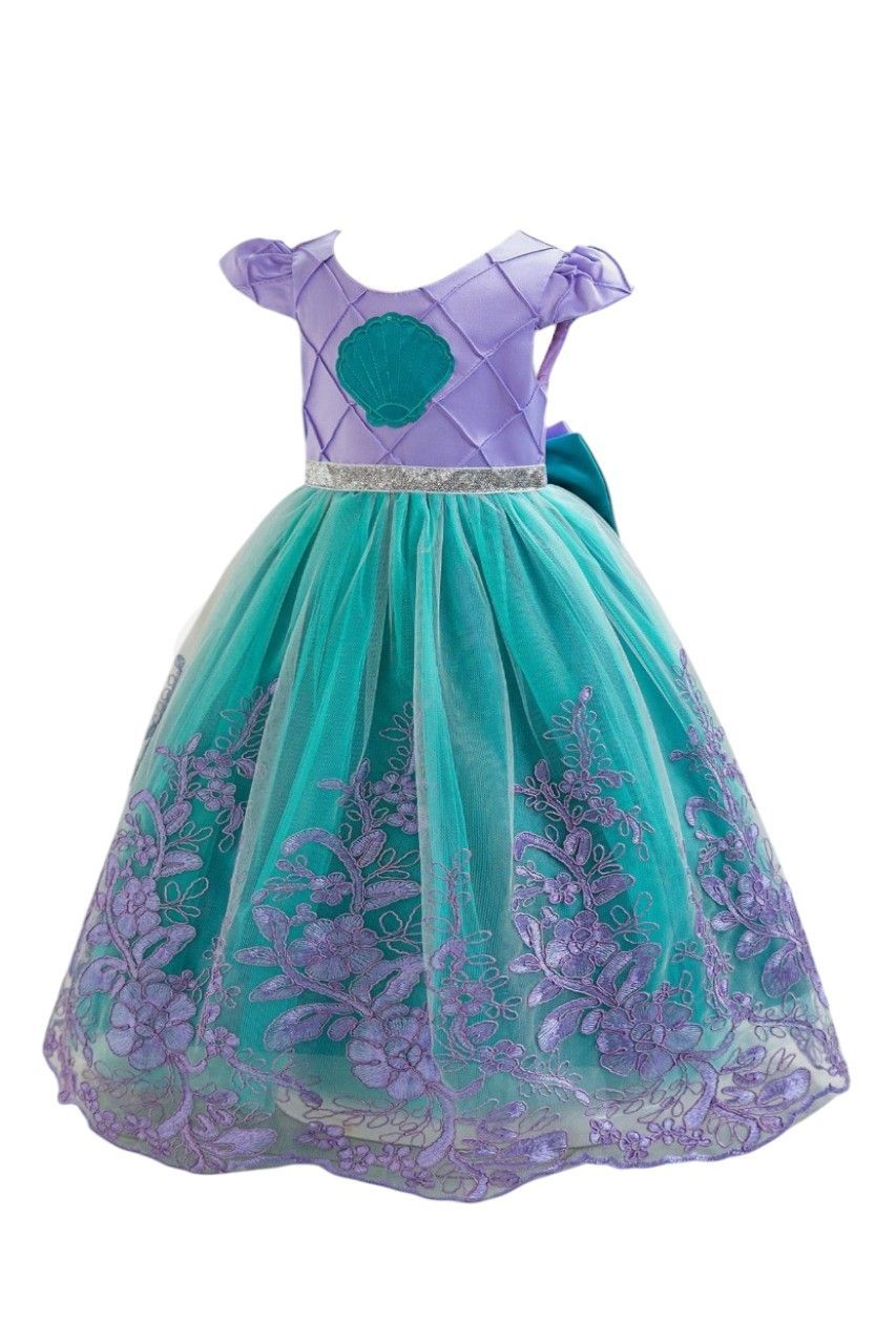 D' Daniela - Girl's Mermaid Royale Dress - Blue/Purple