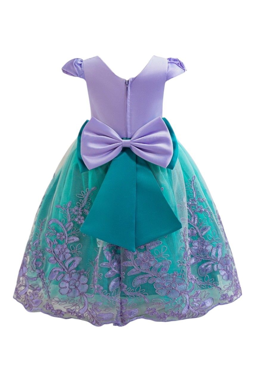 D' Daniela - Girl's Mermaid Royale Dress - Blue/Purple