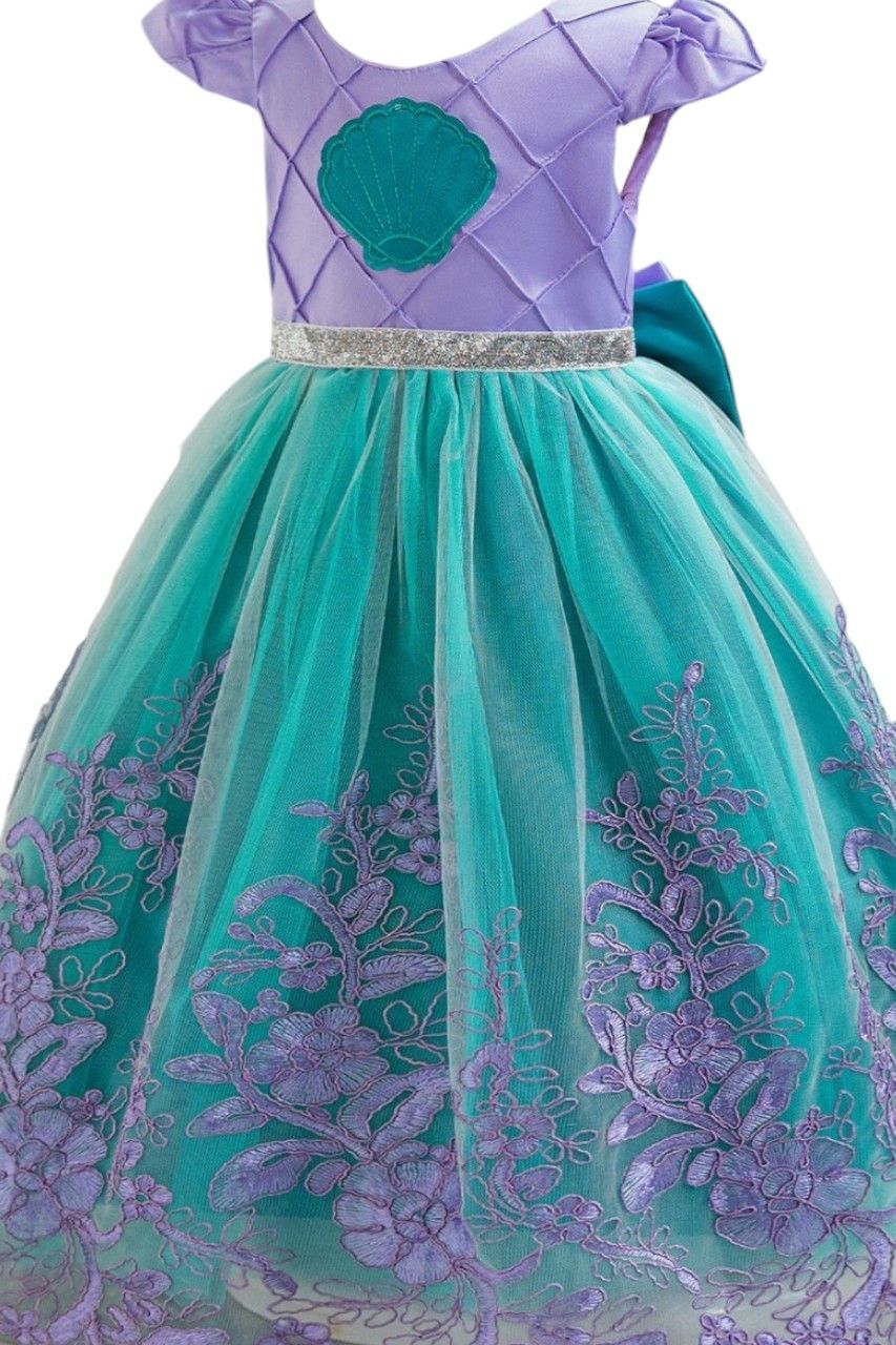 D' Daniela - Girl's Mermaid Royale Dress - Blue/Purple