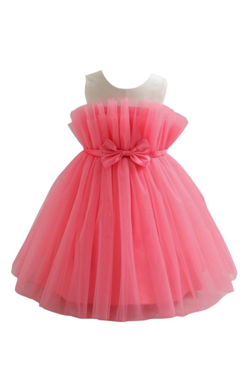 D' Daniela - Girl's Rosy Ribbon Dress - Pink