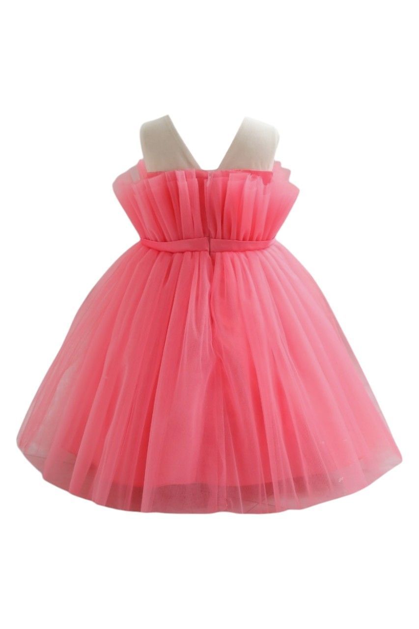 D' Daniela - Girl's Rosy Ribbon Dress - Pink