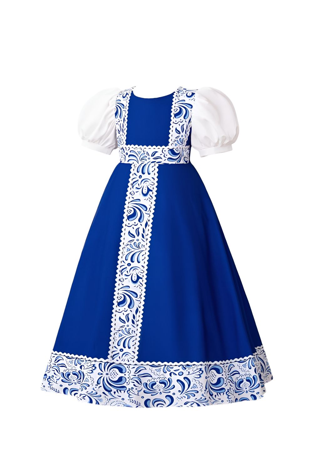 D' Daniela - Mini Mystique Russian Sarafan Traditional Dress - Blue