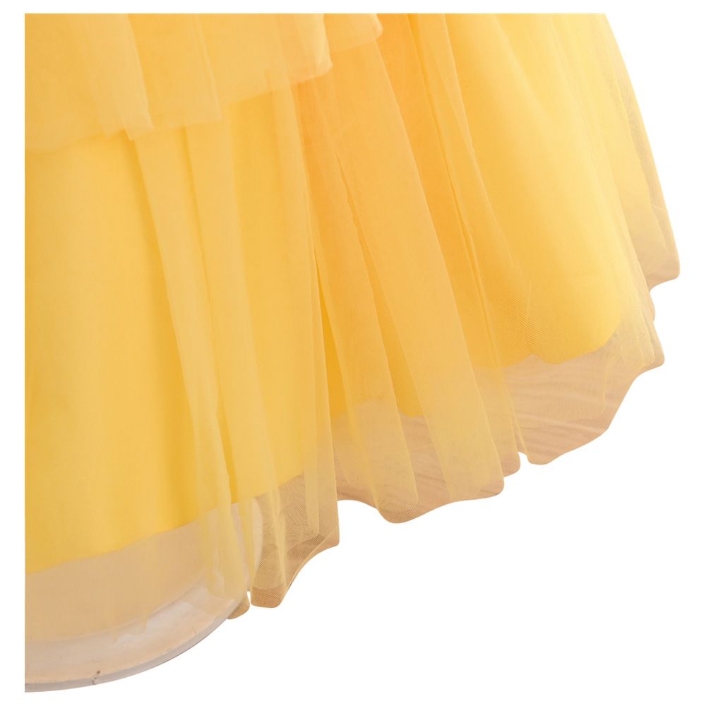 Ddaniela - Abigail Party Dress with Headband - Yellow