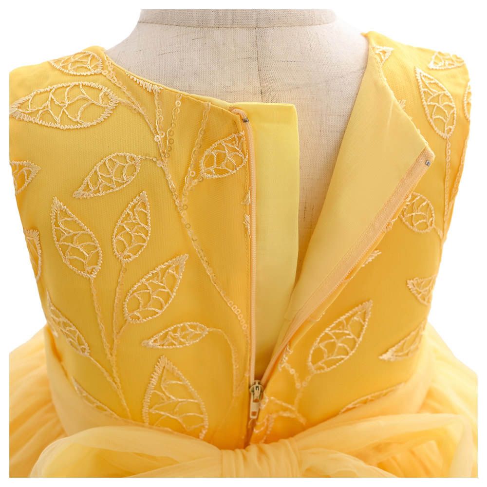 Ddaniela - Abigail Party Dress with Headband - Yellow