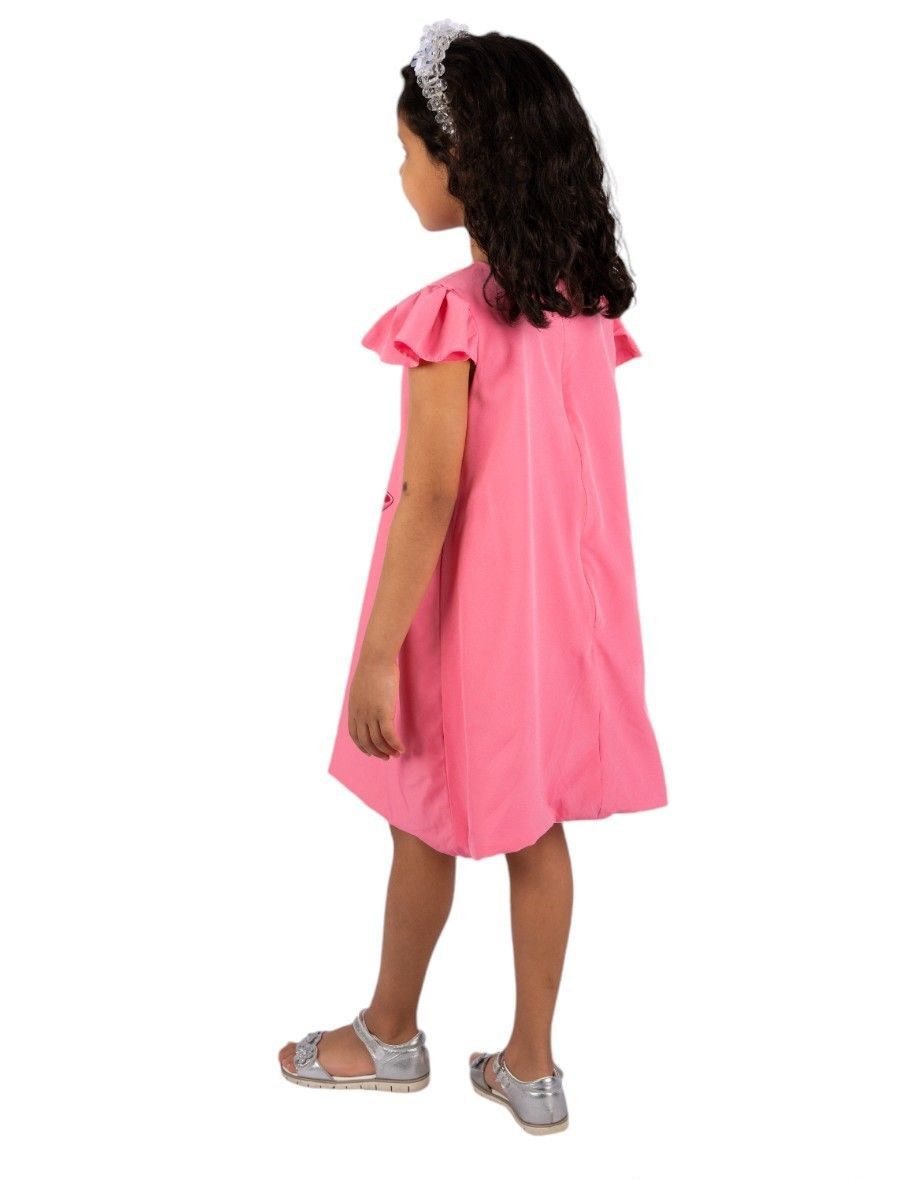 D' Daniela - Kitten Cartoons Girl's Casual Dress - Pink