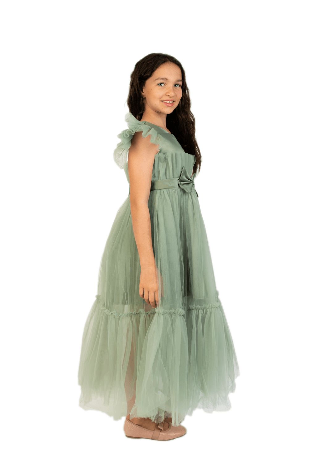 D' Daniela - Belle Long Party Dress - Olive