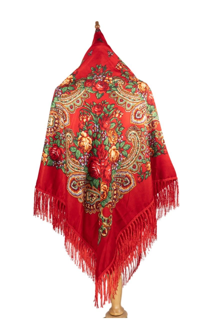 D' Daniela - Nadya Womens Cotton Long Tassel Print Shawl