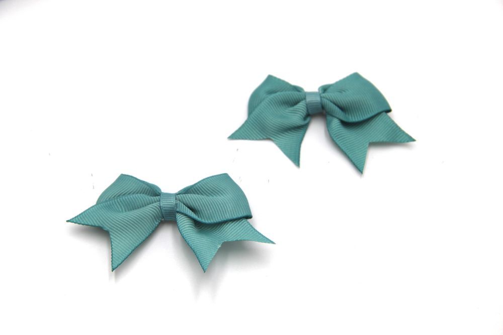 D' Daniela - Glasses and Bow Barrette Clip Set - Turquoise