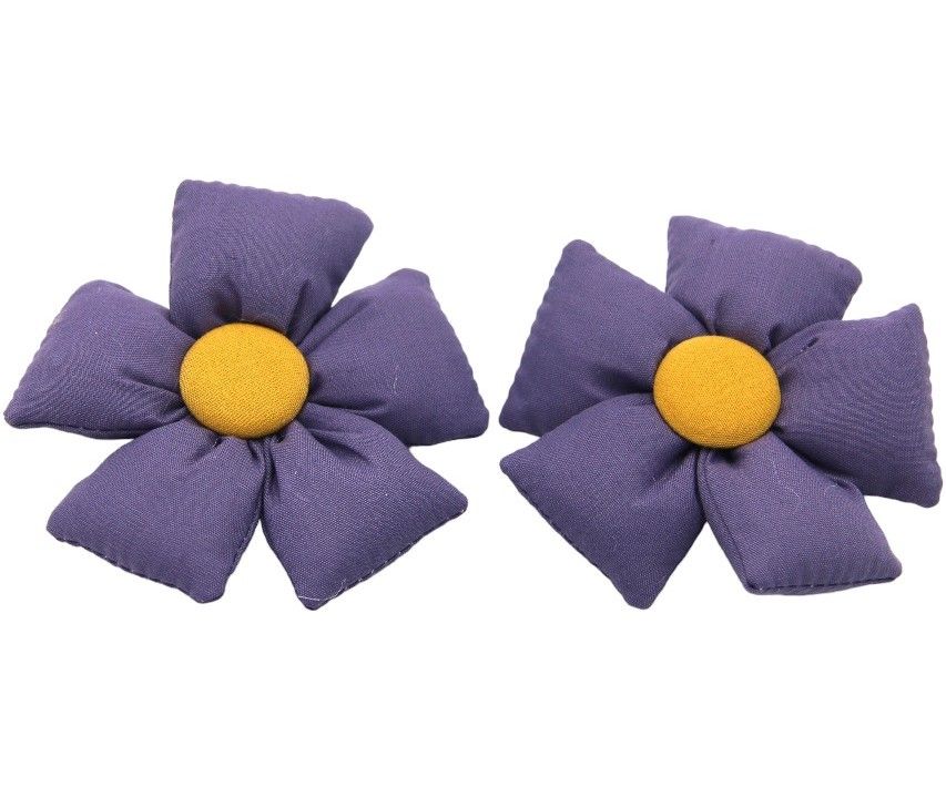 D' Daniela - Aida Glasses And Flower Shaped Clip Set - 3pcs - Violet