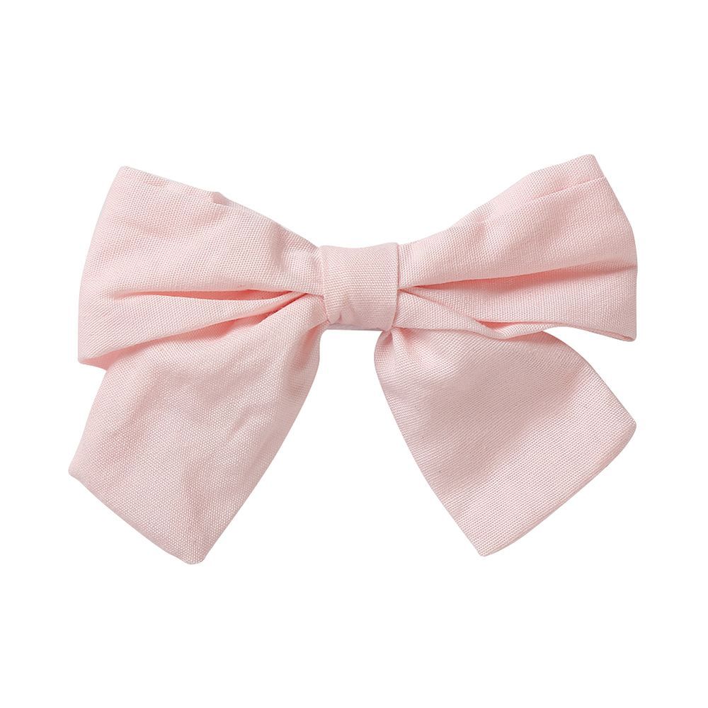 D' Daniela - Rana Ribbon Bow Clip Set For Babies & Girls - White & Baby Pink