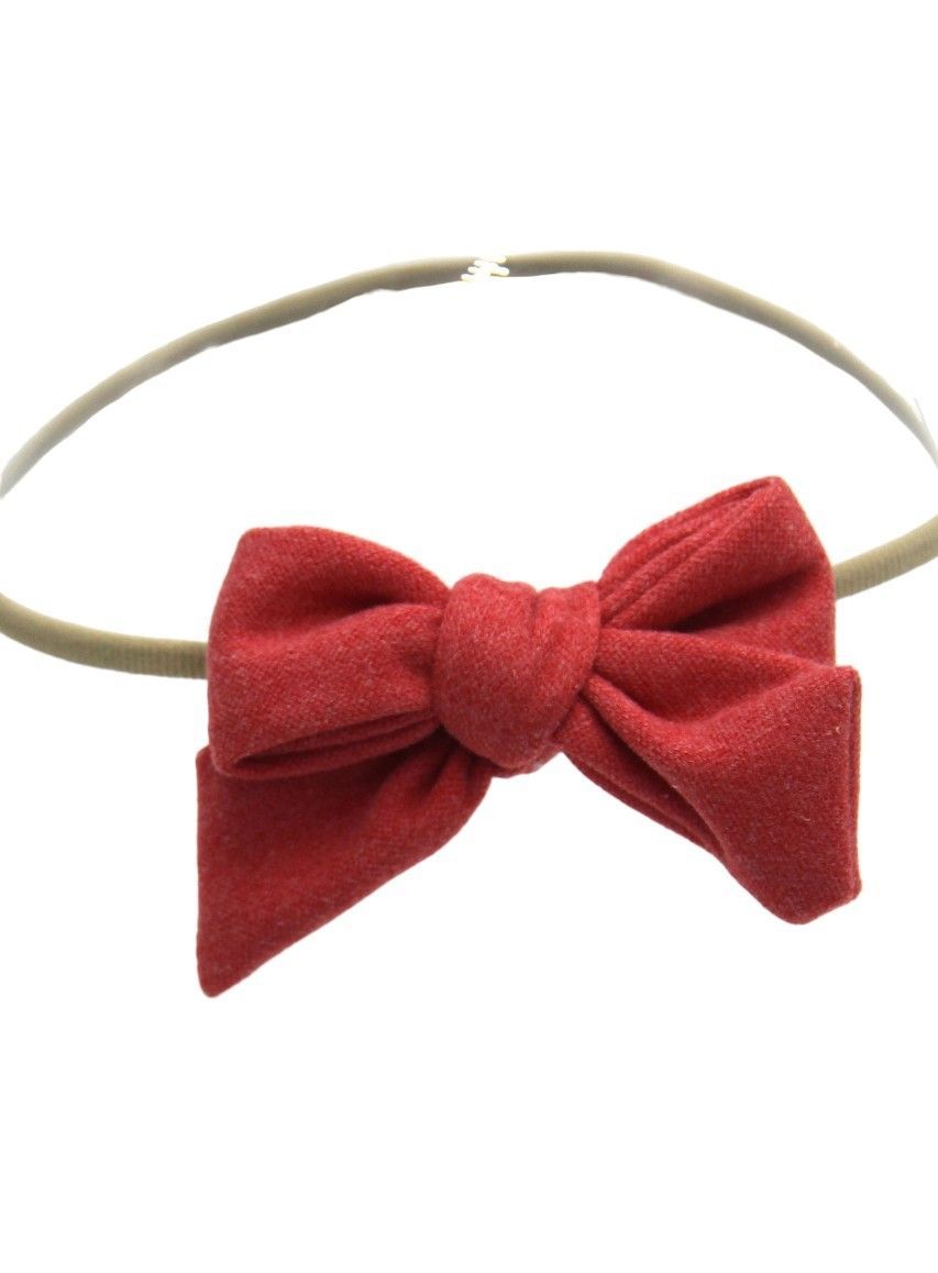 D' Daniela - Sara Ribbon Bow Clip Set - 3pcs - Red