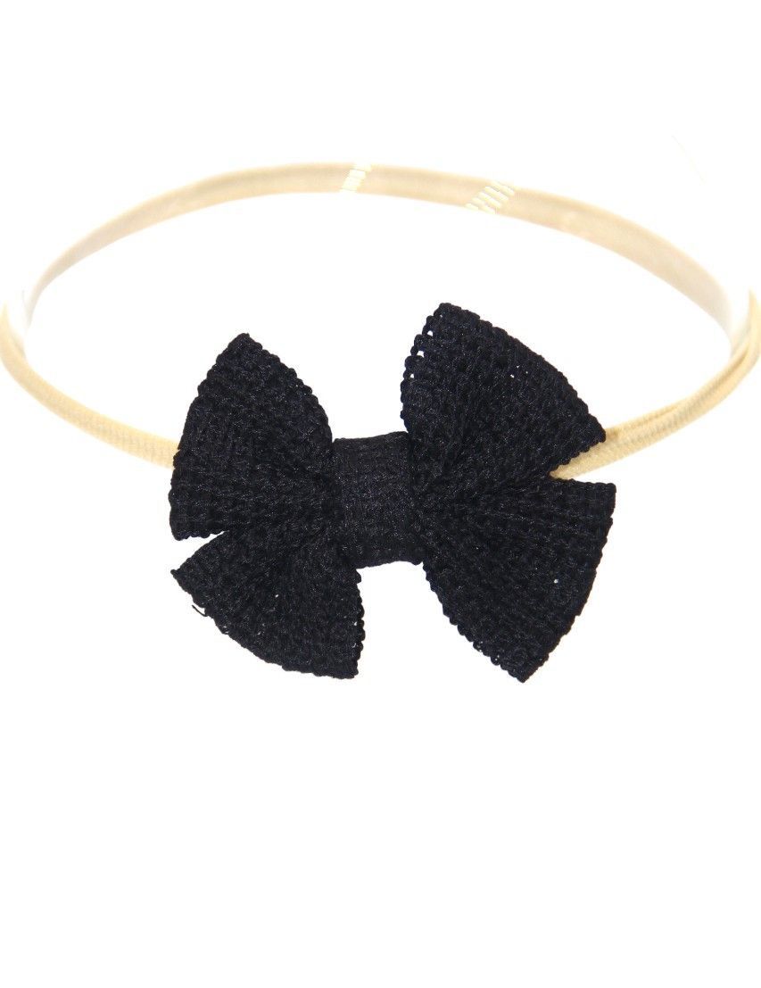 D' Daniela - Eira Ribbon Bow Clip Set - 3pcs - Black