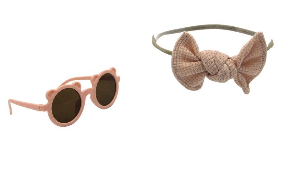 D' Daniela - Aila Glasses & Headband Set - Light Pink