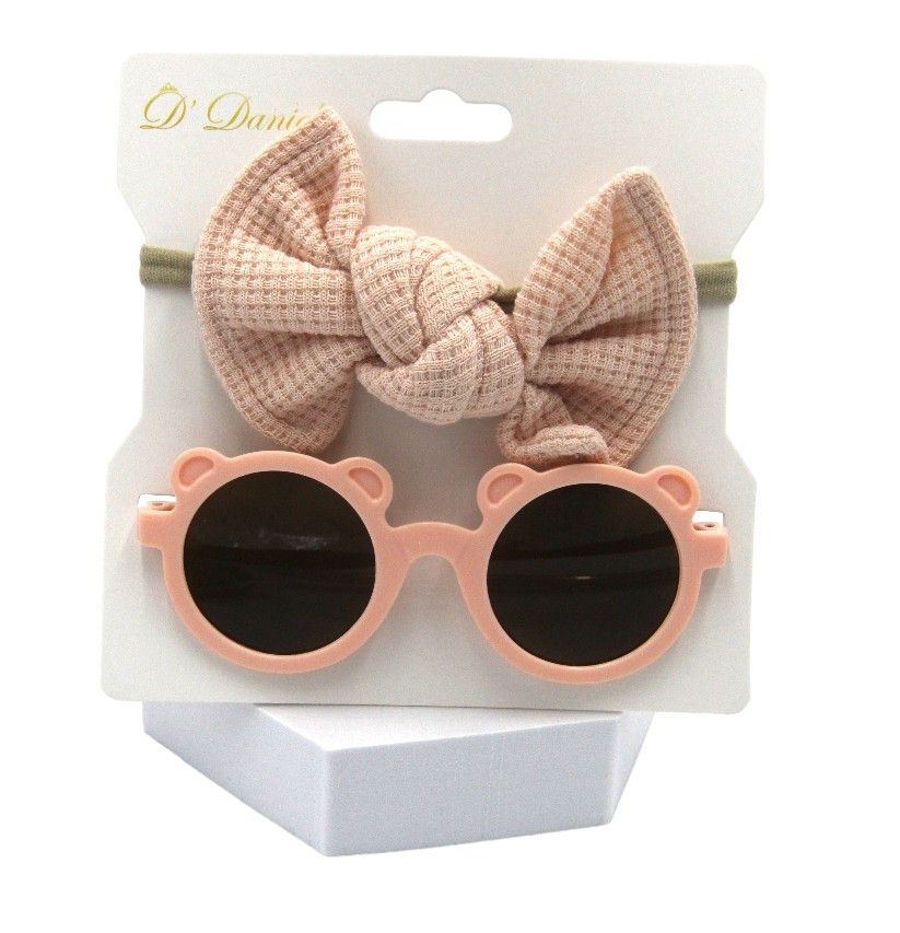 D' Daniela - Aila Glasses & Headband Set - Light Pink