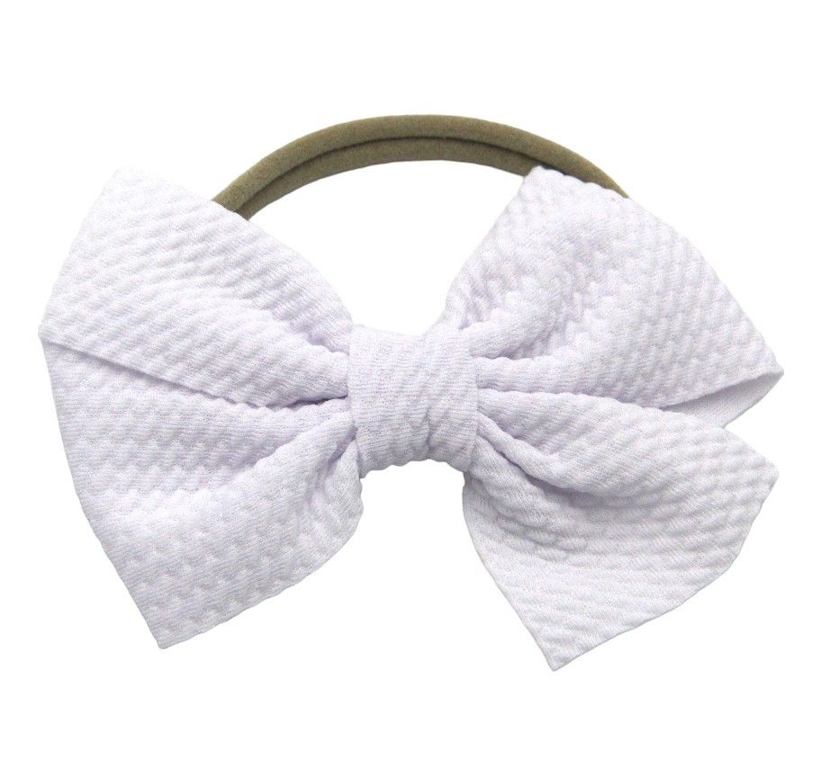 D' Daniela - Anaya Rainbow Glasses & Bow Barrette Ponytail Set - White